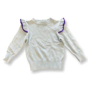 J. Crew Crewcuts NWT Blue Ruffled Shoulder Sweater Size 2 Toddler Spring Easte
